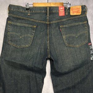 Levis Mens 550 Relaxed Fit Blue Jeans size 44x29 Tapered Leg Denim NEW w Tags